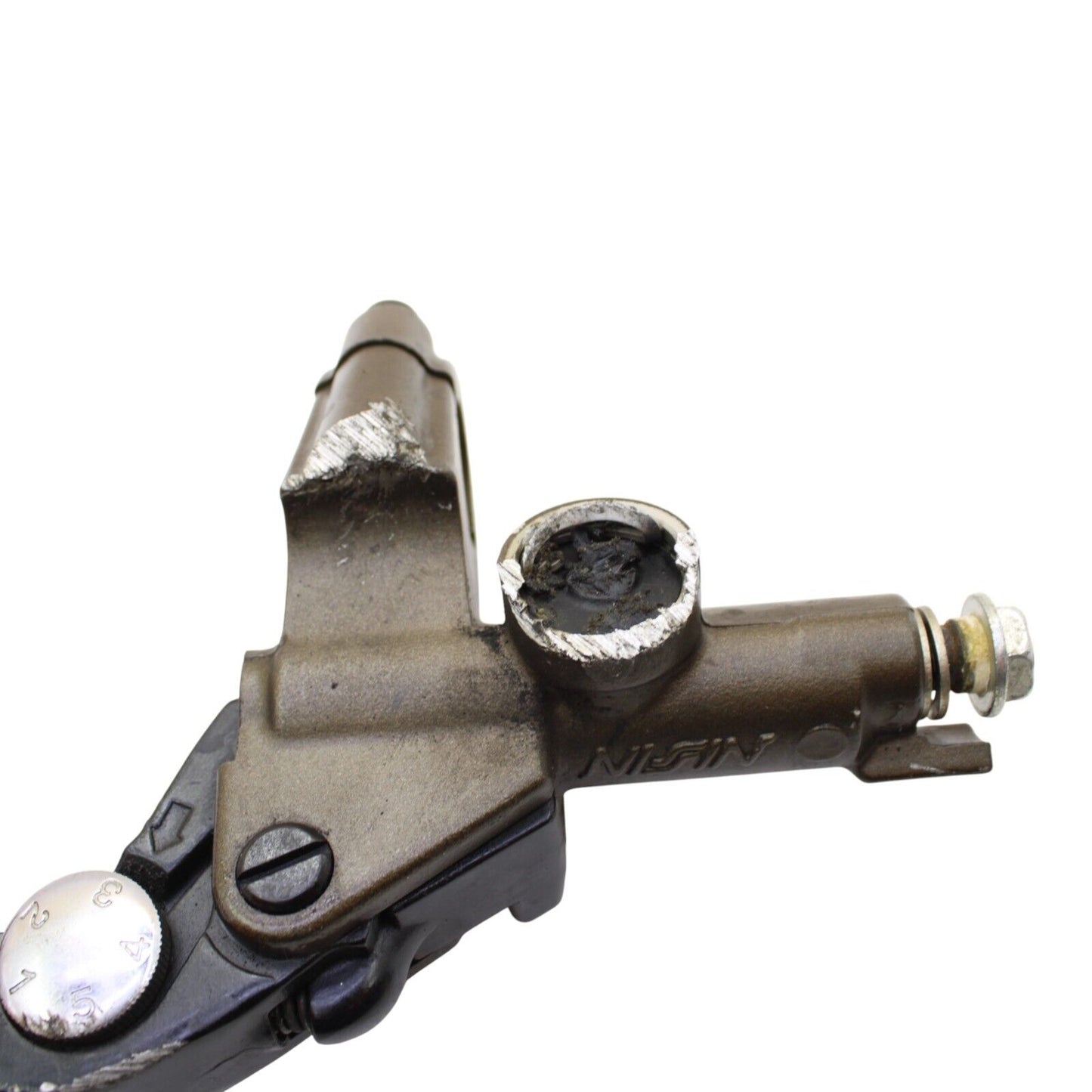 2004 2005 KAWASAKI NINJA ZX10R FRONT BRAKE MASTER CYLINDER LEVER *DAMAGED*