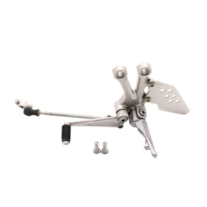 2004 2005 KAWASAKI NINJA ZX10R LEFT REARSETS Gear Shifter Linkage SILVER STOCK