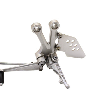 2004 2005 KAWASAKI NINJA ZX10R LEFT REARSETS Gear Shifter Linkage SILVER STOCK