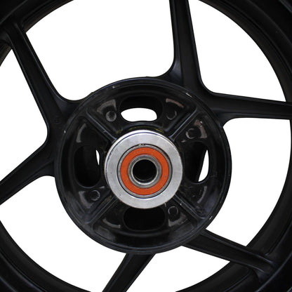 2004 2005 KAWASAKI NINJA ZX10R REAR WHEEL RIM BLACK TIRE STOCK STRAIGHT