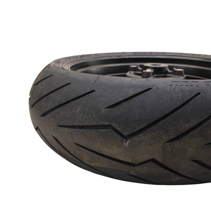 2004 2005 KAWASAKI NINJA ZX10R REAR WHEEL RIM BLACK TIRE STOCK STRAIGHT