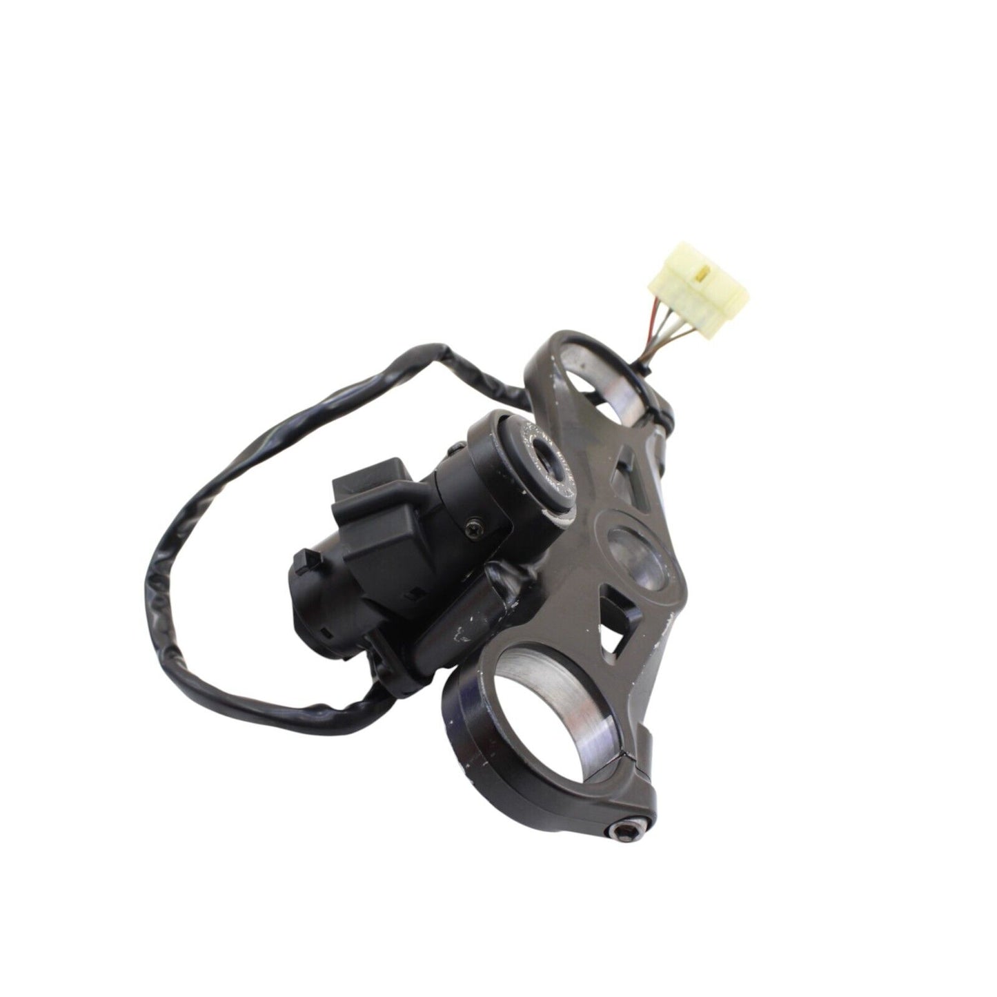 2004 2005 KAWASAKI NINJA ZX10R UPPER TRIPLE TREE CLAMP BLACK STRAIGHT STOCK