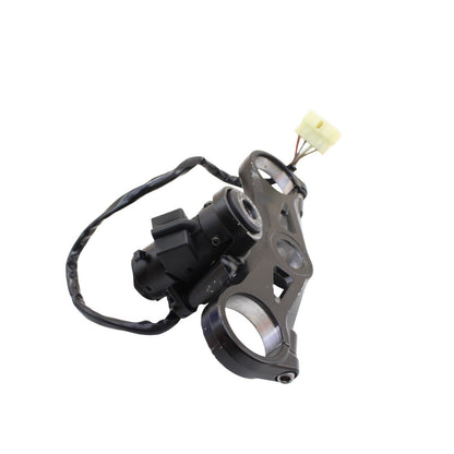 2004 2005 KAWASAKI NINJA ZX10R UPPER TRIPLE TREE CLAMP BLACK STRAIGHT STOCK