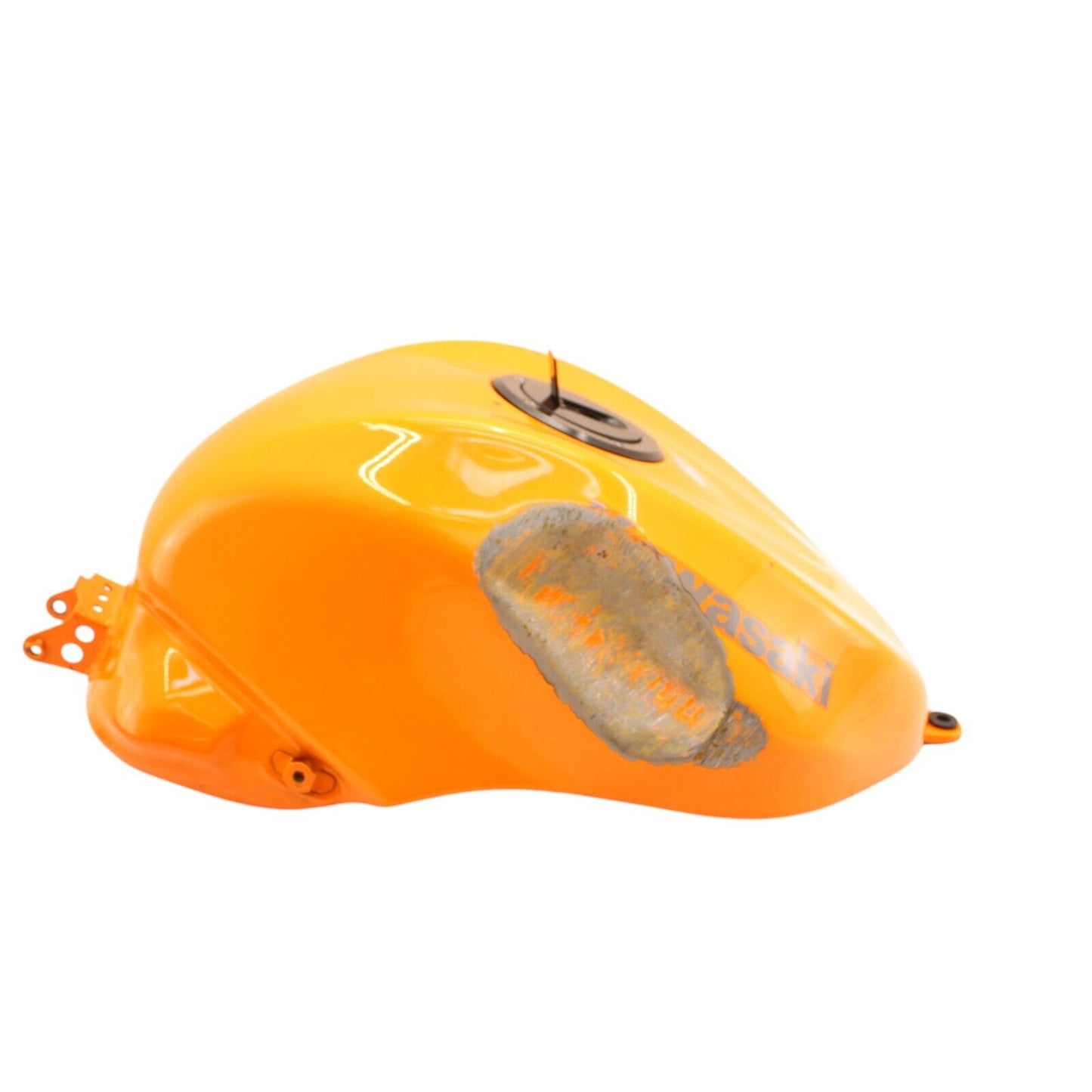 2004 2005 KAWASAKI NINJA ZX10R GAS TANK FUEL CELL PETROL ORANGE STOCK *DENTED*