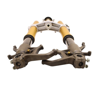 2004 2005 KAWASAKI NINJA ZX10R FORKS FRONT SUSPENSION SET FORKS TRIPLE TREE GOLD