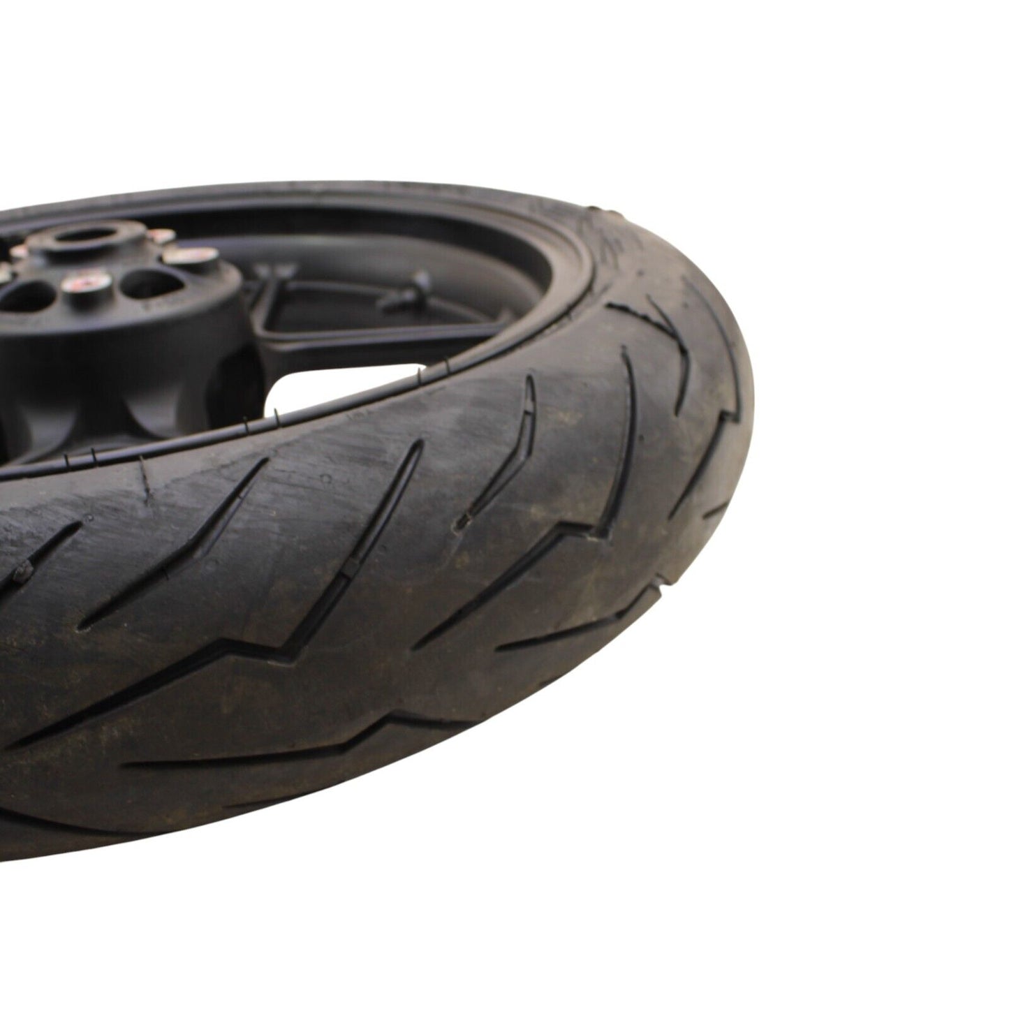 2004 2005 KAWASAKI NINJA ZX10R FRONT WHEEL BLACK RIM STOCK STRAIGHT