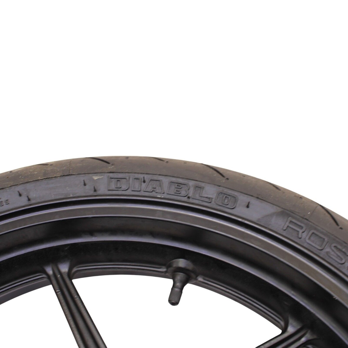 2004 2005 KAWASAKI NINJA ZX10R FRONT WHEEL BLACK RIM STOCK STRAIGHT