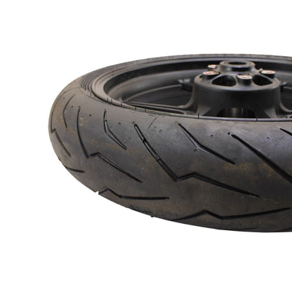 2004 2005 KAWASAKI NINJA ZX10R FRONT WHEEL BLACK RIM STOCK STRAIGHT