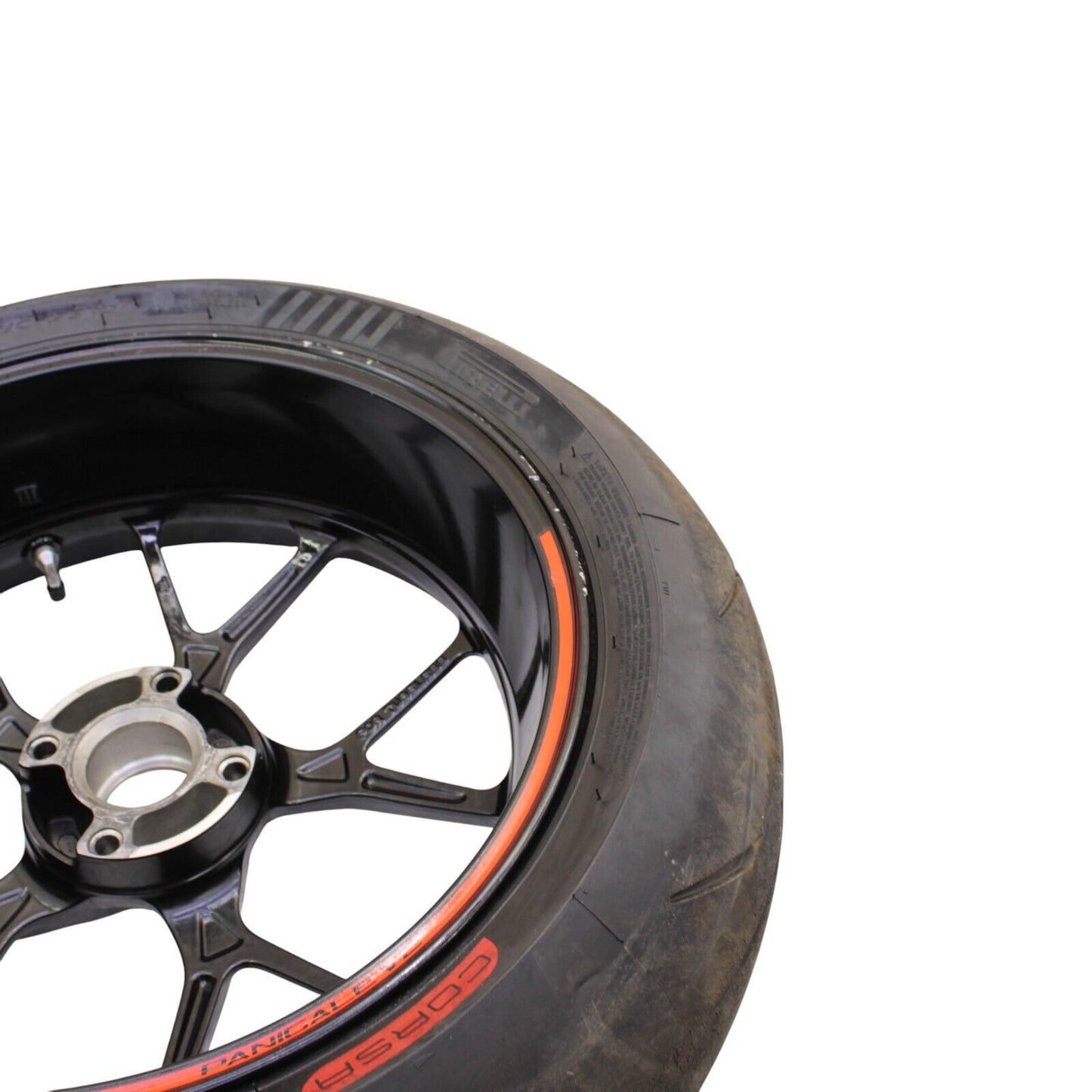 2020 - 2024 DUCATI PANIGALE V2 REAR WHEEL BLACK RIM *DAMAGED*
