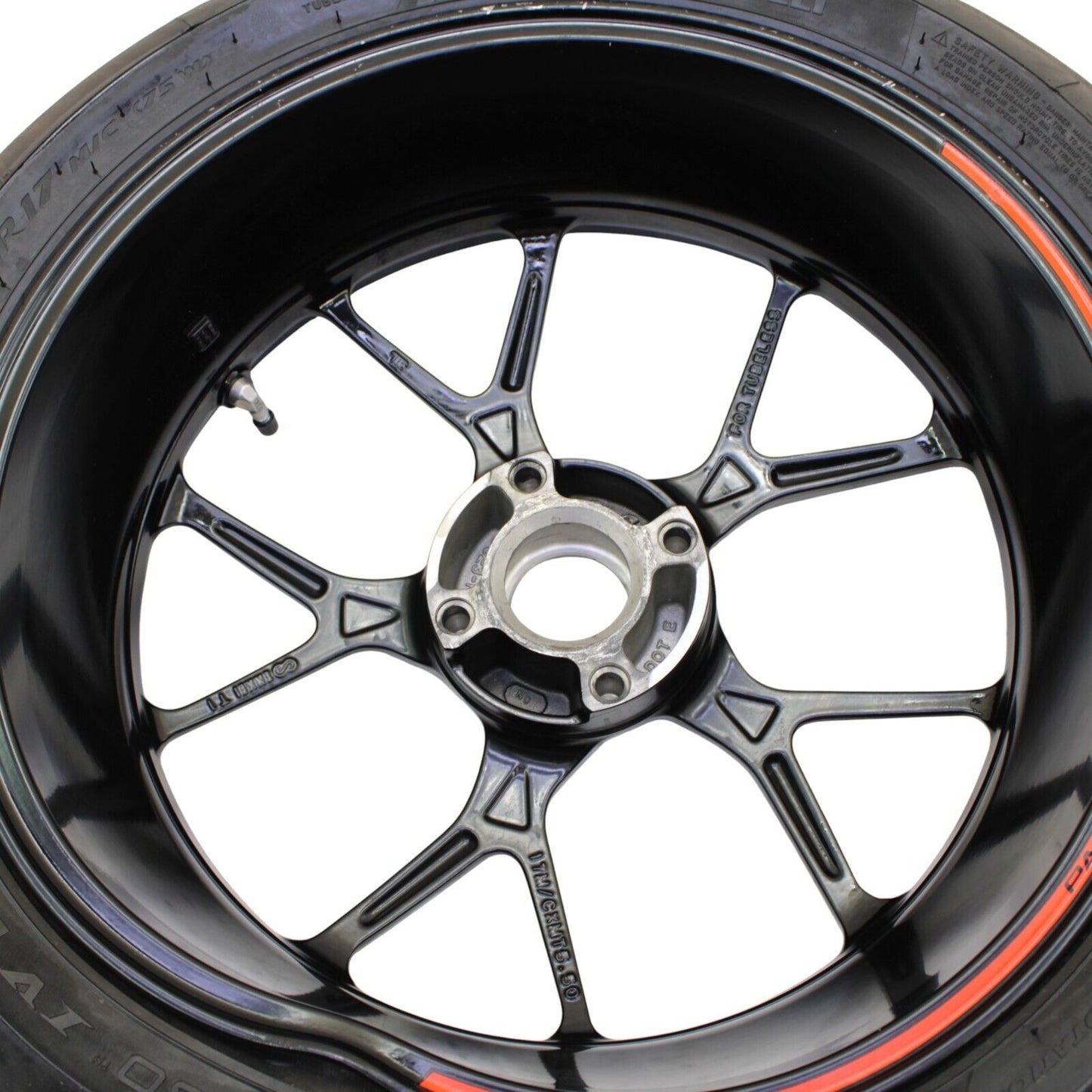 2020 - 2024 DUCATI PANIGALE V2 REAR WHEEL BLACK RIM *DAMAGED*