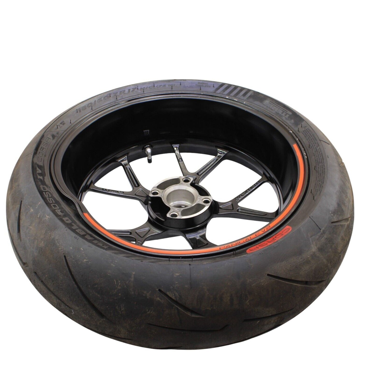 2020 - 2024 DUCATI PANIGALE V2 REAR WHEEL BLACK RIM *DAMAGED*