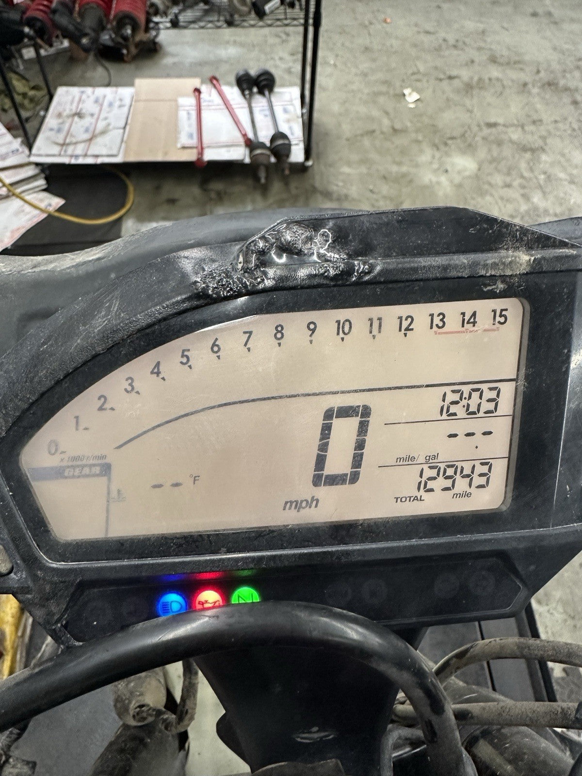 2012 - 2016 HONDA CBR1000RR SPEEDOMETER GUAGE CLUTSTER Tach Speedo STOCK 13K