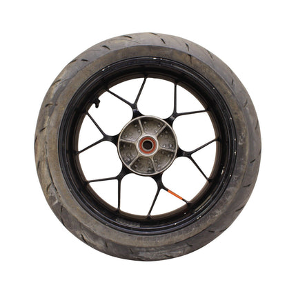 2012 - 2016 HONDA CBR1000RR REAR WHEEL BLACK TIRE STRAIGHT RIM STOCK