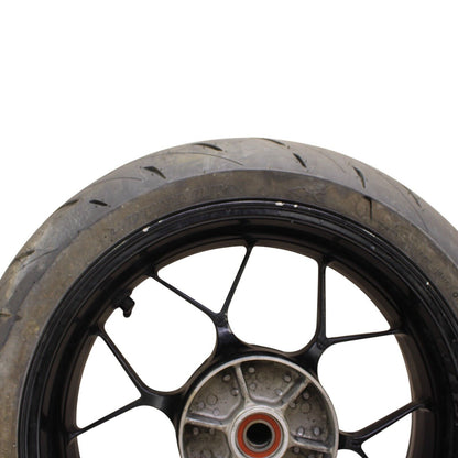 2012 - 2016 HONDA CBR1000RR REAR WHEEL BLACK TIRE STRAIGHT RIM STOCK