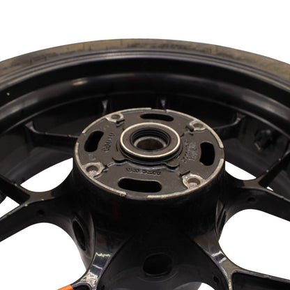 2012 - 2016 HONDA CBR1000RR REAR WHEEL BLACK TIRE STRAIGHT RIM STOCK