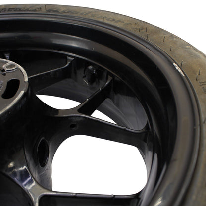 2012 - 2016 HONDA CBR1000RR REAR WHEEL BLACK TIRE STRAIGHT RIM STOCK