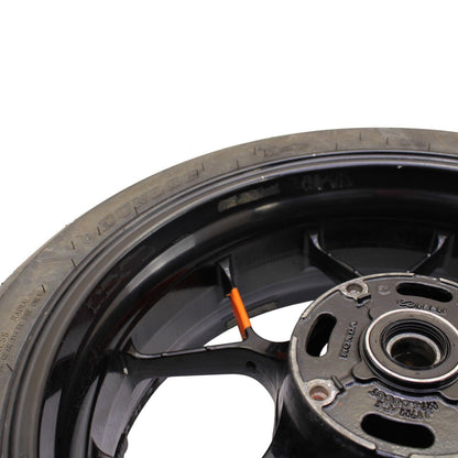 2012 - 2016 HONDA CBR1000RR REAR WHEEL BLACK TIRE STRAIGHT RIM STOCK