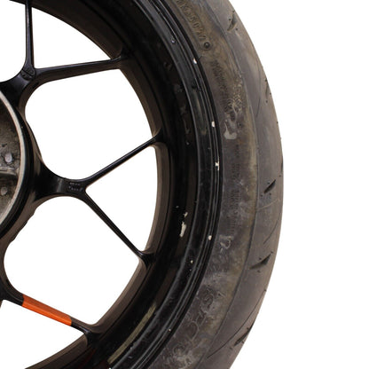 2012 - 2016 HONDA CBR1000RR REAR WHEEL BLACK TIRE STRAIGHT RIM STOCK