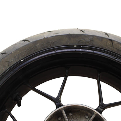 2012 - 2016 HONDA CBR1000RR REAR WHEEL BLACK TIRE STRAIGHT RIM STOCK
