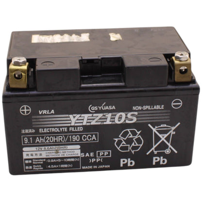 2021 - 2024 KAWASAKI NINJA ZX10R YUASA BATTERY YTZ10S 9.1 AH(20HR)/190 CCA