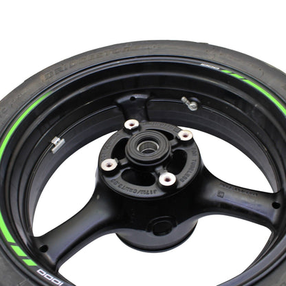 2021 - 2024 KAWASAKI NINJA ZX10R REAR WHEEL BACK RIM BACK STOCK *CRACKED*