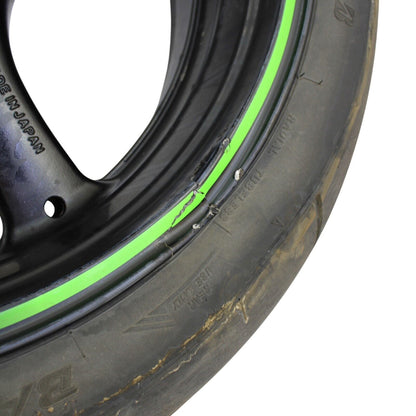 2021 - 2024 KAWASAKI NINJA ZX10R REAR WHEEL BACK RIM BACK STOCK *CRACKED*