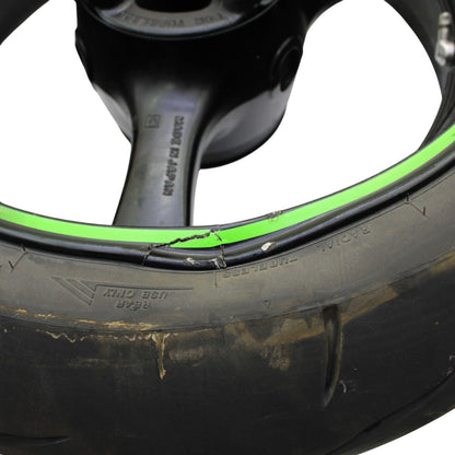 2021 - 2024 KAWASAKI NINJA ZX10R REAR WHEEL BACK RIM BACK STOCK *CRACKED*