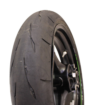 2021 - 2024 KAWASAKI NINJA ZX10R FRONT WHEEL RIM BLACK DAMAGED SLIGHTLY BENT