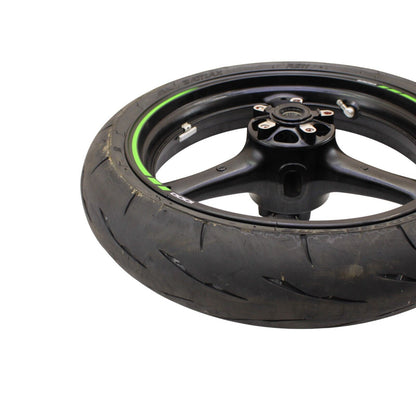 2021 - 2024 KAWASAKI NINJA ZX10R FRONT WHEEL RIM BLACK DAMAGED SLIGHTLY BENT