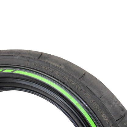 2021 - 2024 KAWASAKI NINJA ZX10R FRONT WHEEL RIM BLACK DAMAGED SLIGHTLY BENT