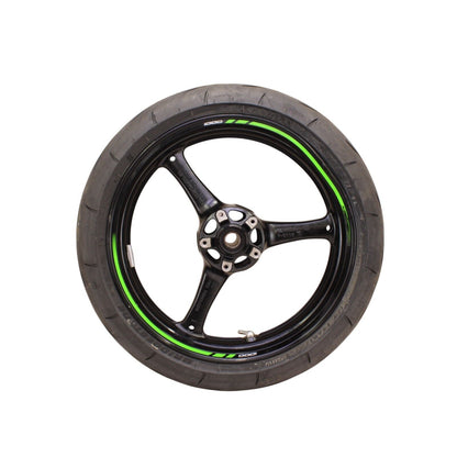 2021 - 2024 KAWASAKI NINJA ZX10R FRONT WHEEL RIM BLACK DAMAGED SLIGHTLY BENT