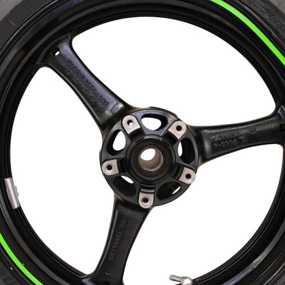 2021 - 2024 KAWASAKI NINJA ZX10R FRONT WHEEL RIM BLACK DAMAGED SLIGHTLY BENT