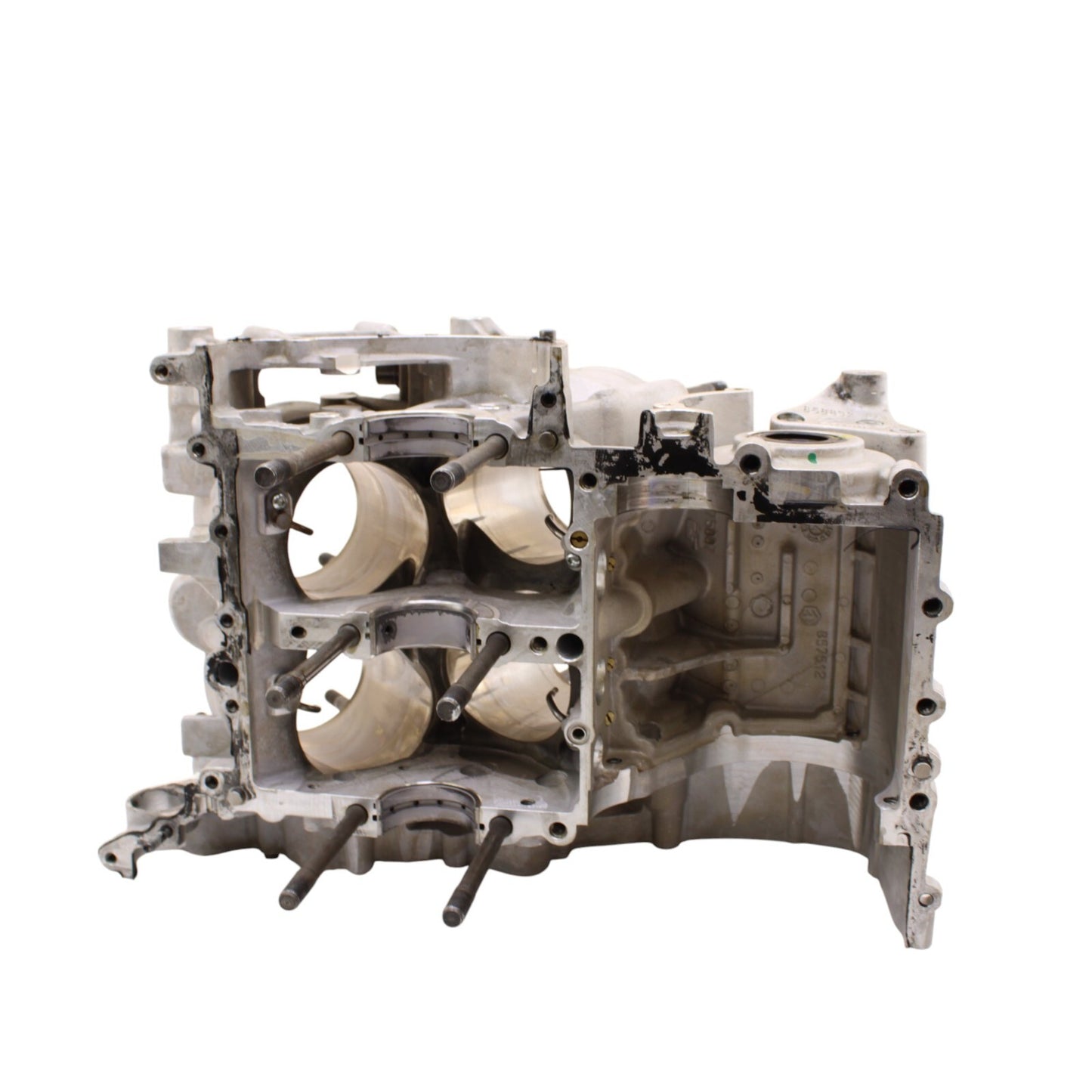 2010 - 2014 APRILIA RSV4 CRANKCASE SET ENGINE MOTOR CRANK CASES BLOCK SILVER