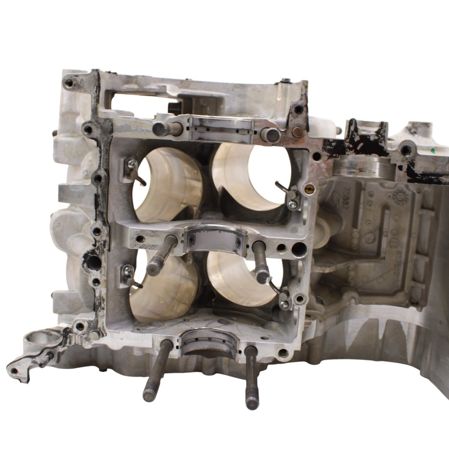 2010 - 2014 APRILIA RSV4 CRANKCASE SET ENGINE MOTOR CRANK CASES BLOCK SILVER