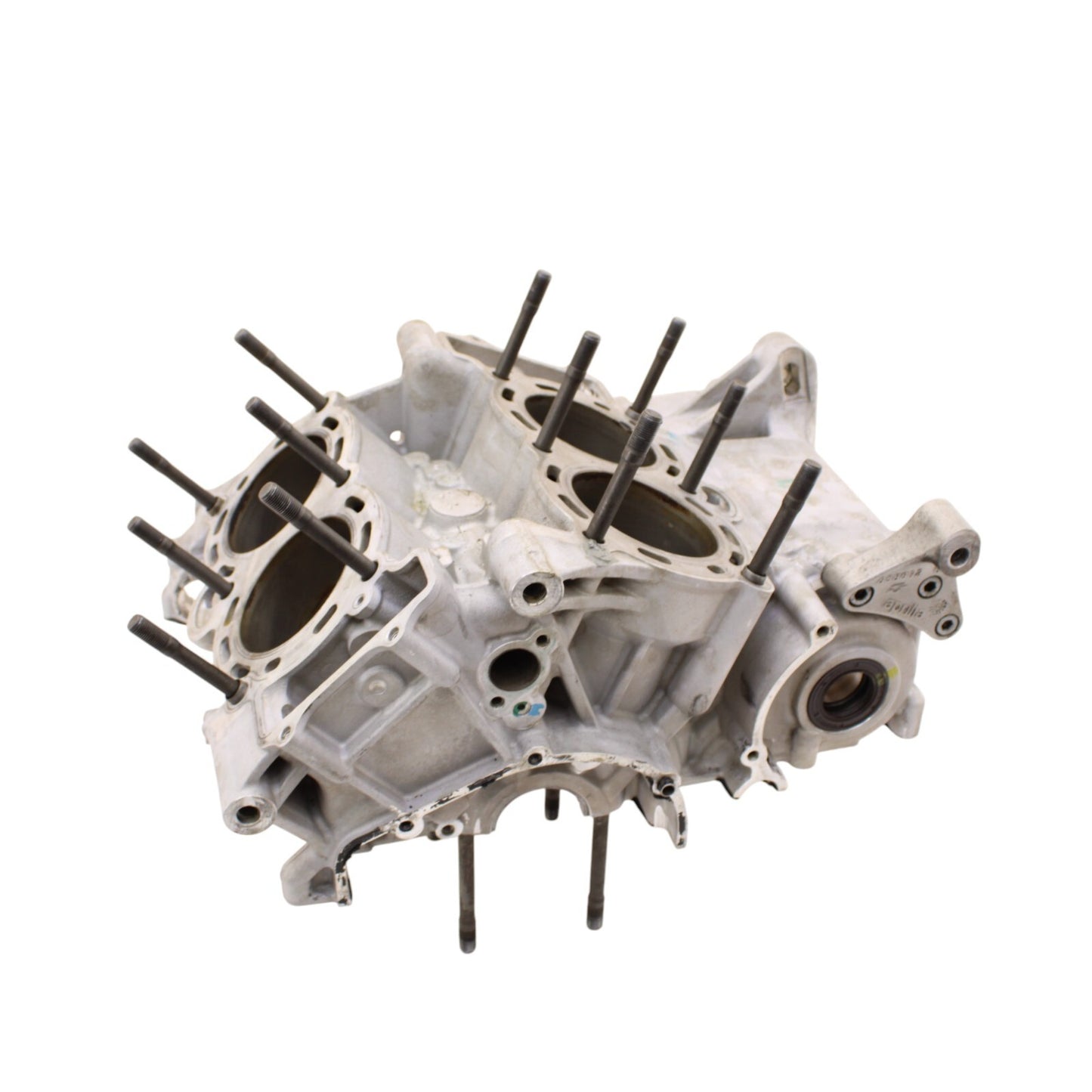 2010 - 2014 APRILIA RSV4 CRANKCASE SET ENGINE MOTOR CRANK CASES BLOCK SILVER