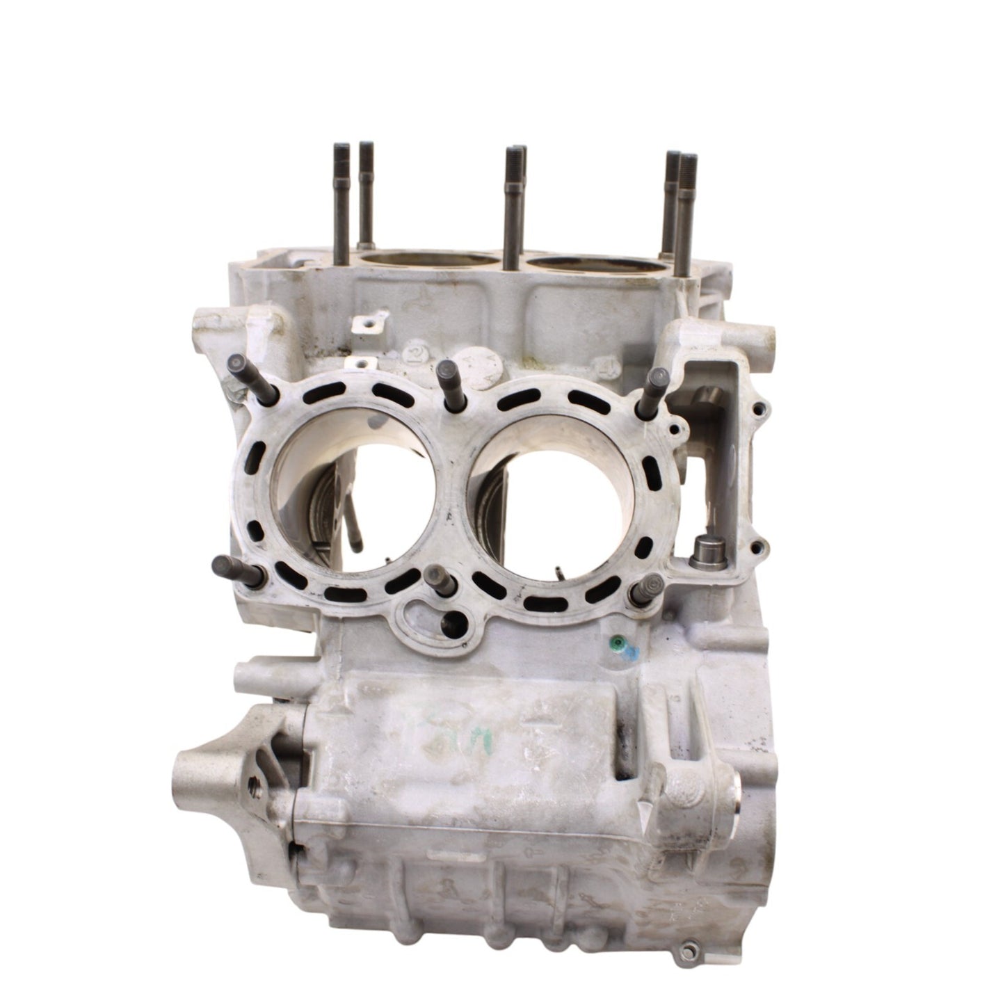 2010 - 2014 APRILIA RSV4 CRANKCASE SET ENGINE MOTOR CRANK CASES BLOCK SILVER