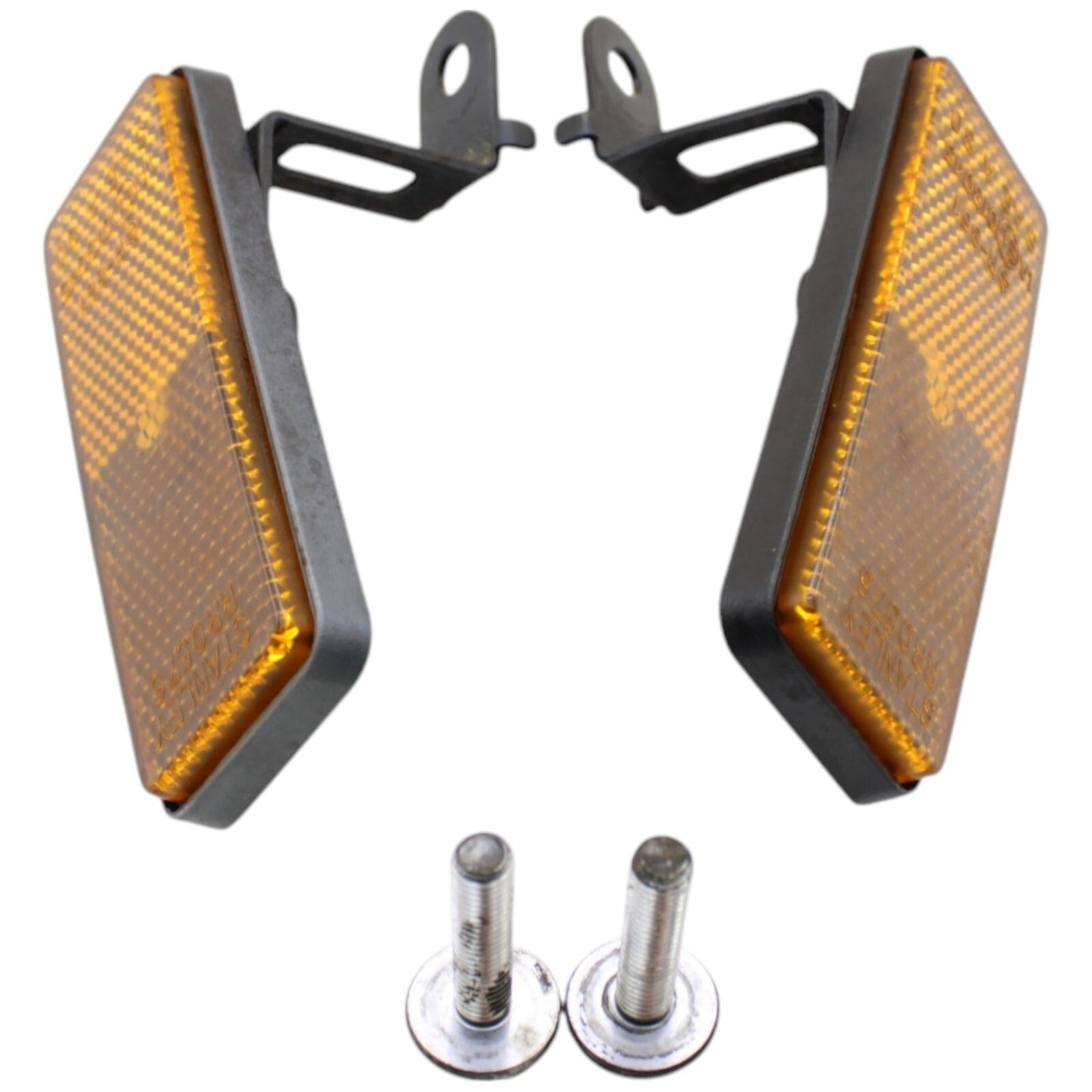 2015 - 2024 YAMAHA YZF R1 R1S R1M FRONT REFLECTORS REFLECTOR SET PAIR BOLTS