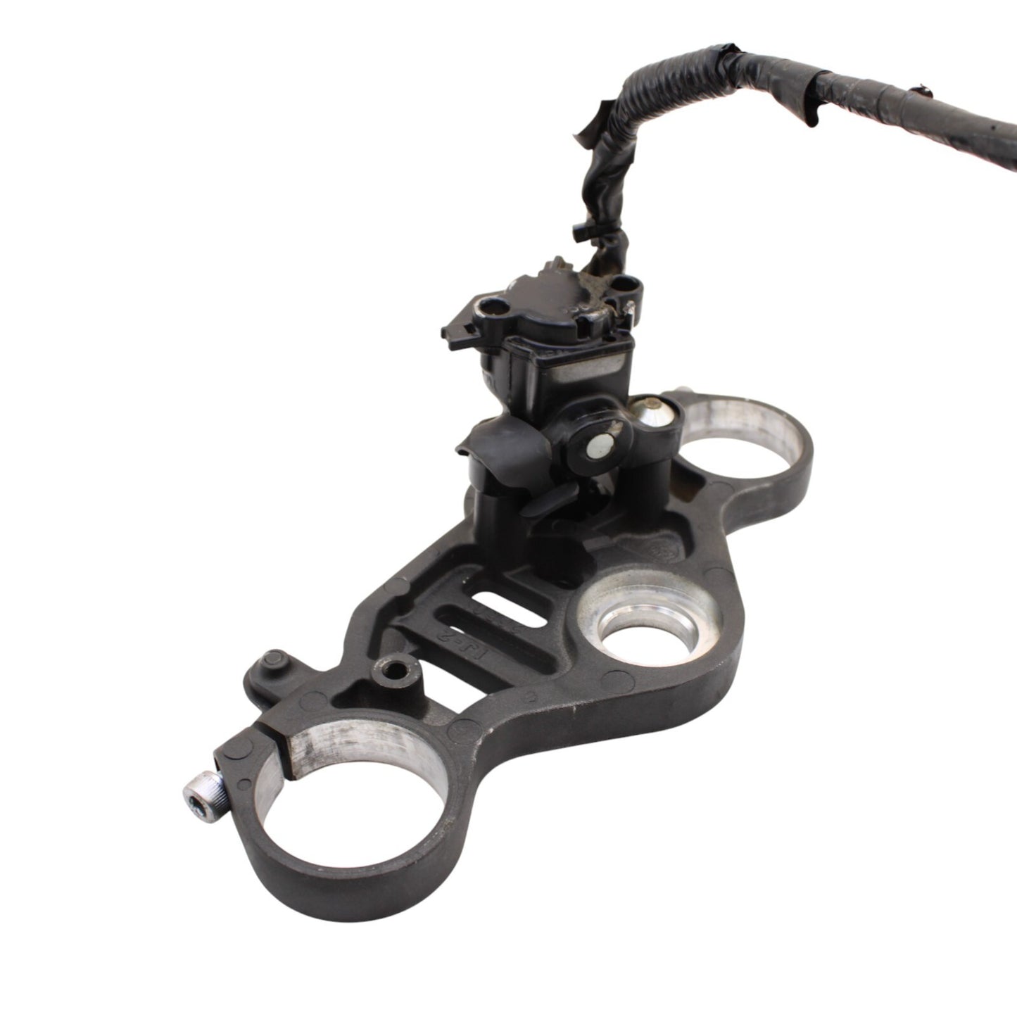 2020 - 2024 YAMAHA YZF R1 R1M FORKS UPPER TRIPLE TREE CLAMP BLACK STRAIGHT