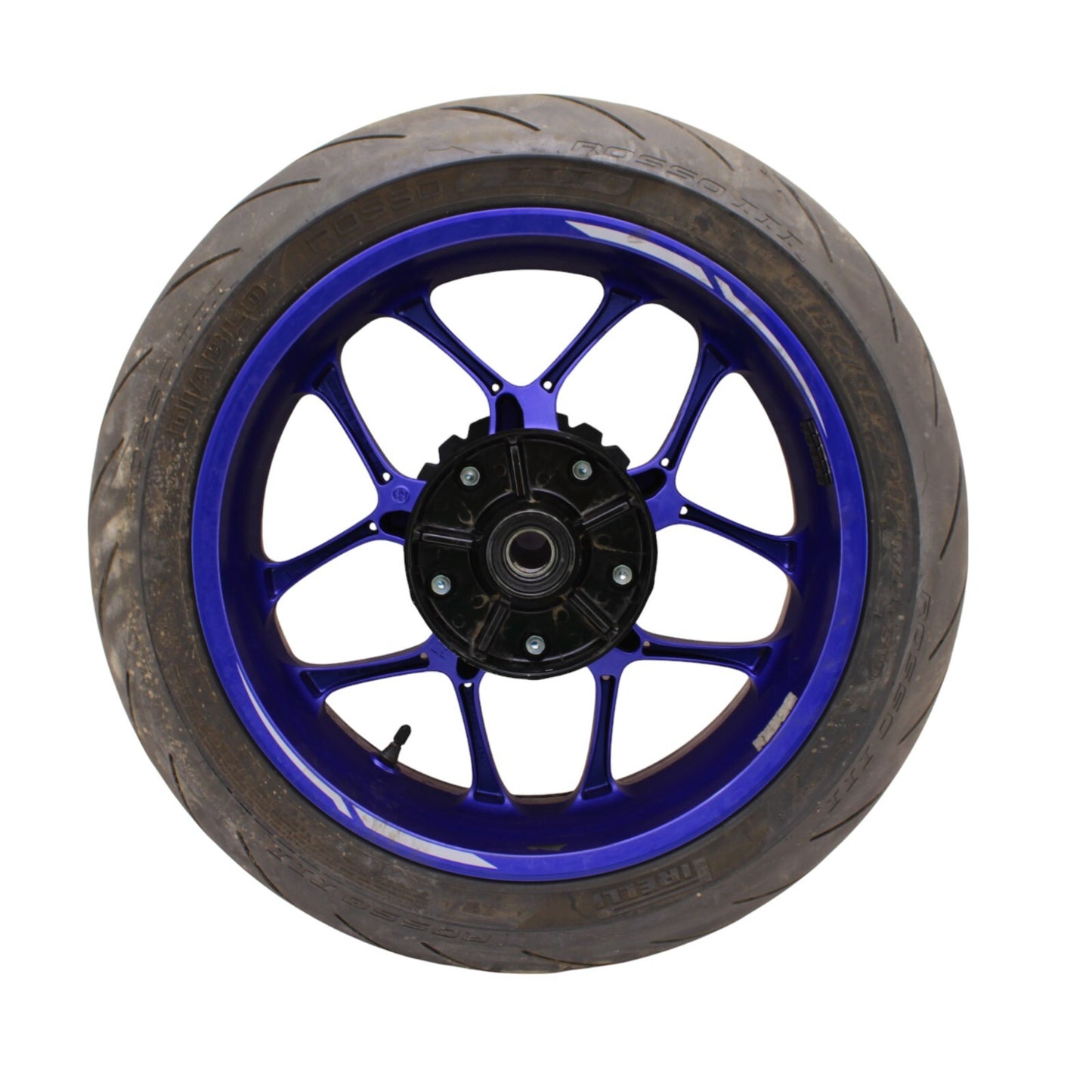 2020 - 2024 YAMAHA YZF R1 R1M REAR WHEEL RIM TIRE ROTOR SPROCKET ASSEMBLY BLUE