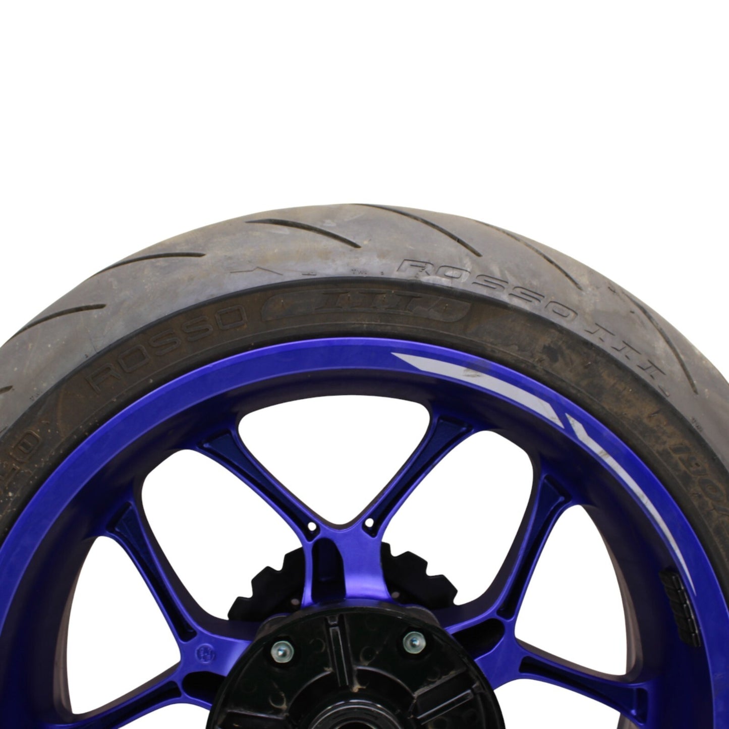 2020 - 2024 YAMAHA YZF R1 R1M REAR WHEEL RIM TIRE ROTOR SPROCKET ASSEMBLY BLUE