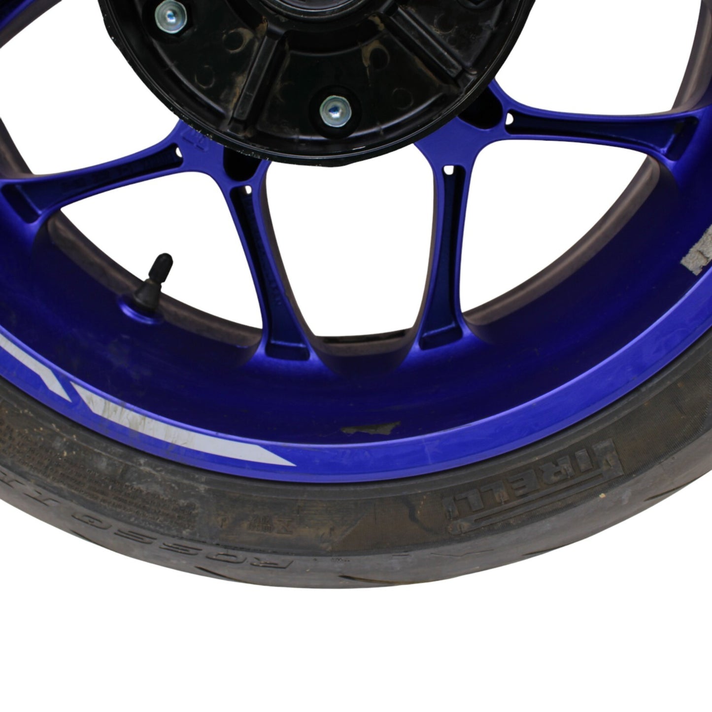 2020 - 2024 YAMAHA YZF R1 R1M REAR WHEEL RIM TIRE ROTOR SPROCKET ASSEMBLY BLUE