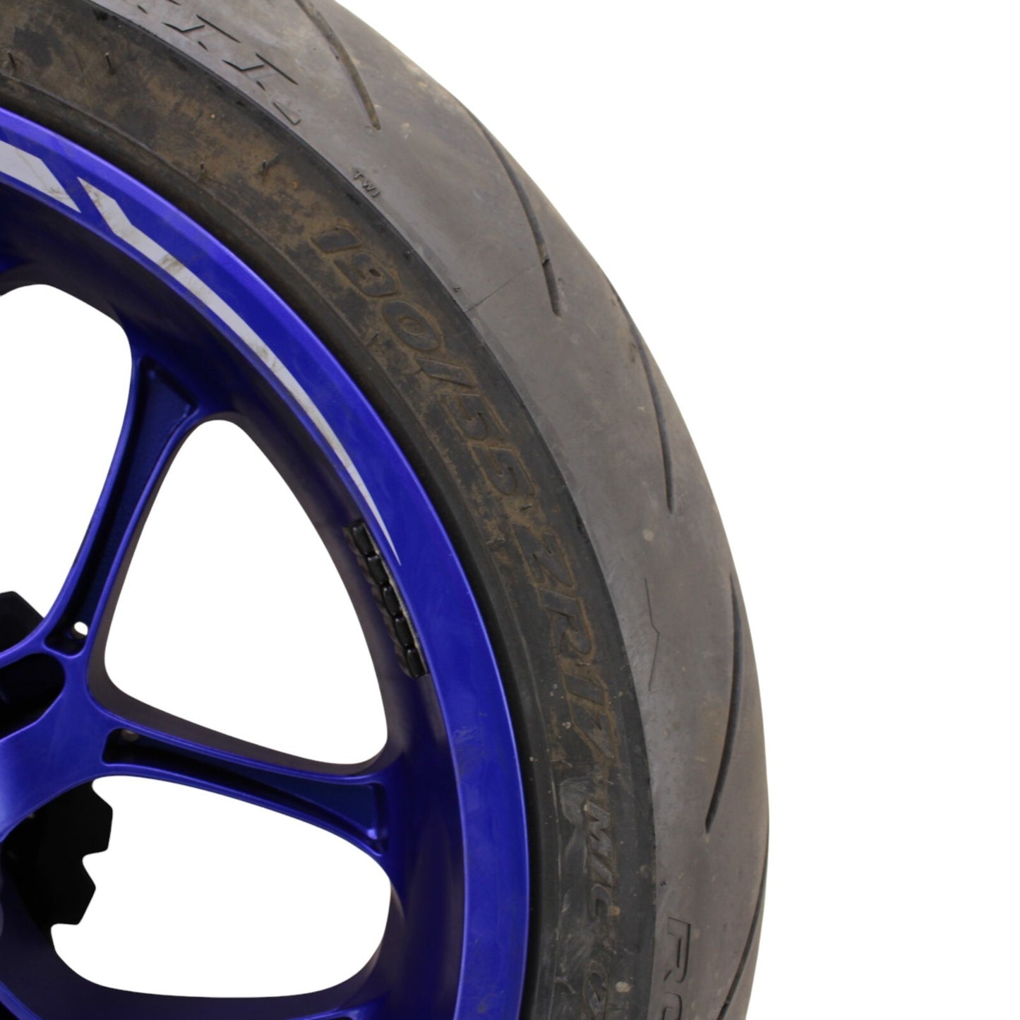 2020 - 2024 YAMAHA YZF R1 R1M REAR WHEEL RIM TIRE ROTOR SPROCKET ASSEMBLY BLUE