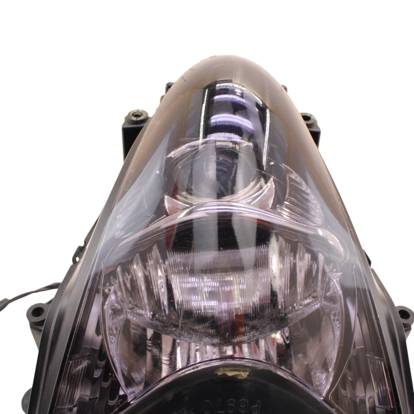 2008 - 2018 SUZUKI HAYABUSA HEADLIGHT HEAD LAMP LIGHT BLACK *GOOD TABS*