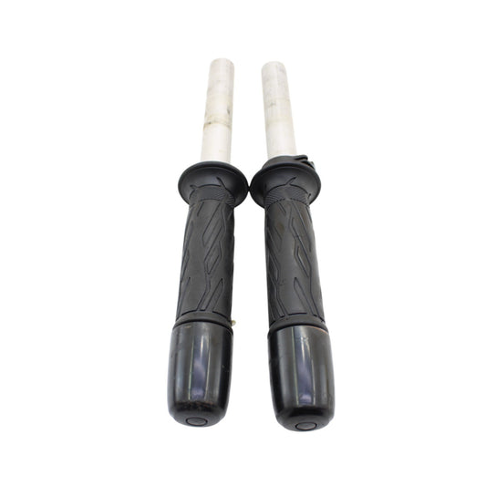 2008 - 2018 SUZUKI HAYABUSA CLIP ON SET HANDLE HORN LEFT RIGHT SILVER GRIPS