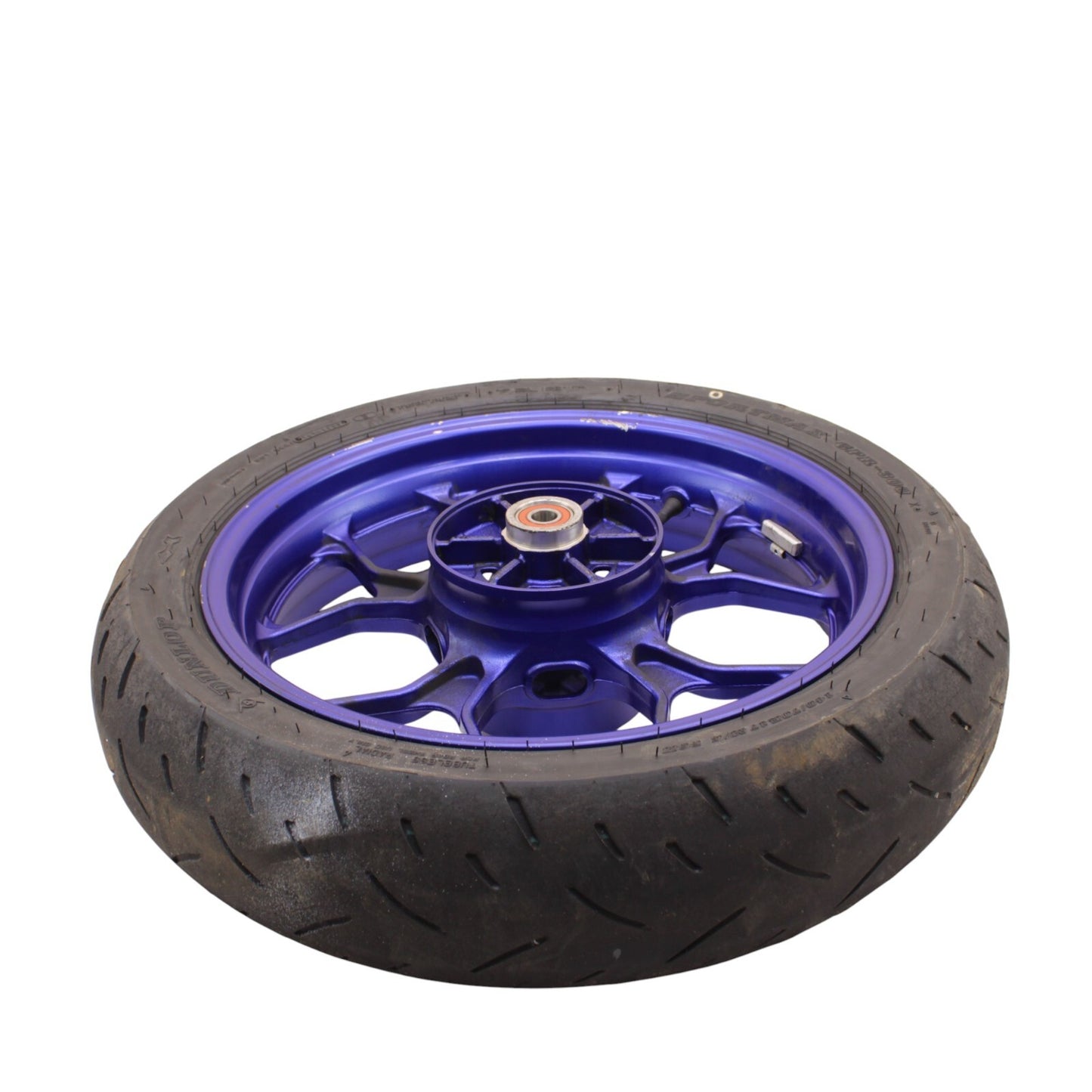 2019 - 2024 YAMAHA YZF R3 REAR WHEEL BACK BLUE RIM DUNLOP TIRE STOCK