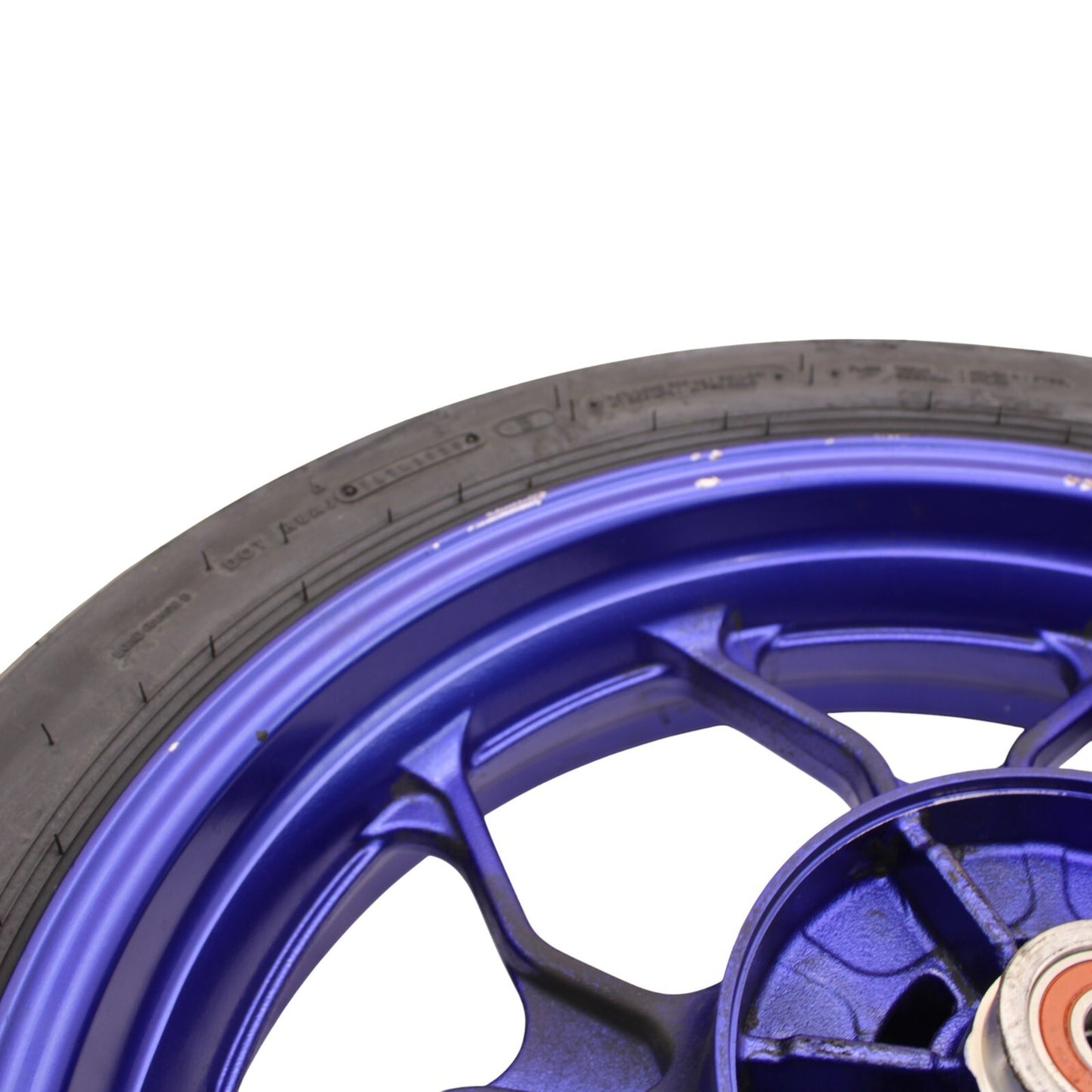 2019 - 2024 YAMAHA YZF R3 REAR WHEEL BACK BLUE RIM DUNLOP TIRE STOCK