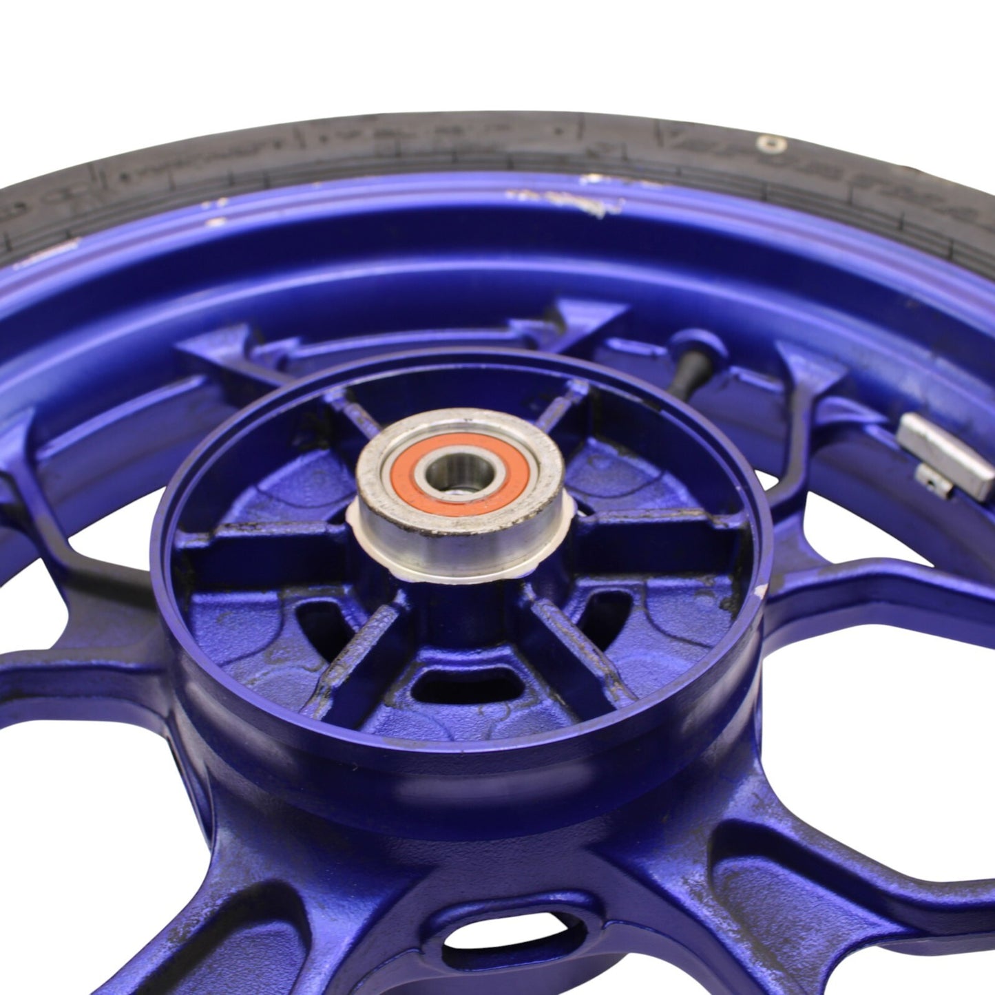 2019 - 2024 YAMAHA YZF R3 REAR WHEEL BACK BLUE RIM DUNLOP TIRE STOCK