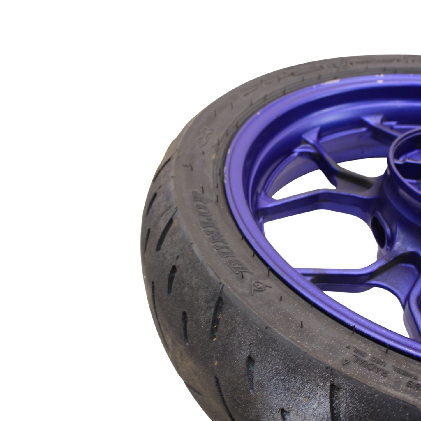 2019 - 2024 YAMAHA YZF R3 REAR WHEEL BACK BLUE RIM DUNLOP TIRE STOCK
