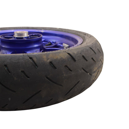 2019 - 2024 YAMAHA YZF R3 REAR WHEEL BACK BLUE RIM DUNLOP TIRE STOCK