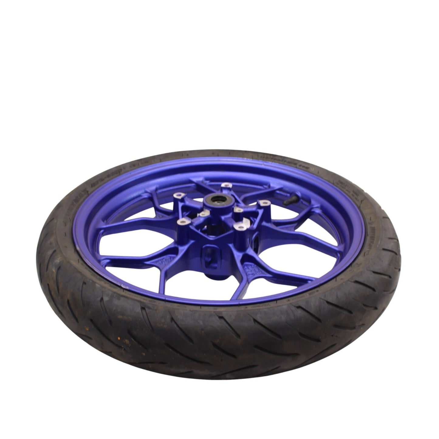 2020 - 2024 YAMAHA YZF R3 FRONT WHEEL RIM BLUE *SLIGHTLY BENT*